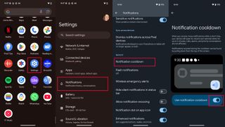 Notification Cooldown on Google Pixel