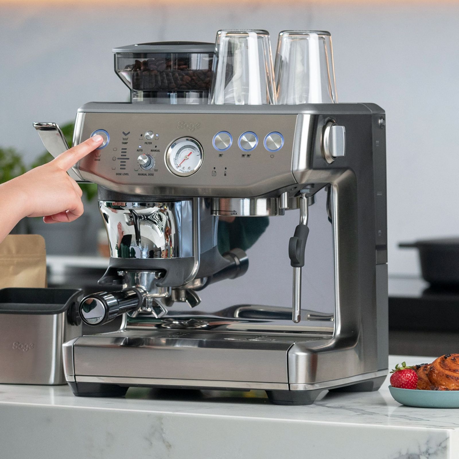 Sage Barista Express Impress review a triumph for tidy kitchens Ideal Home