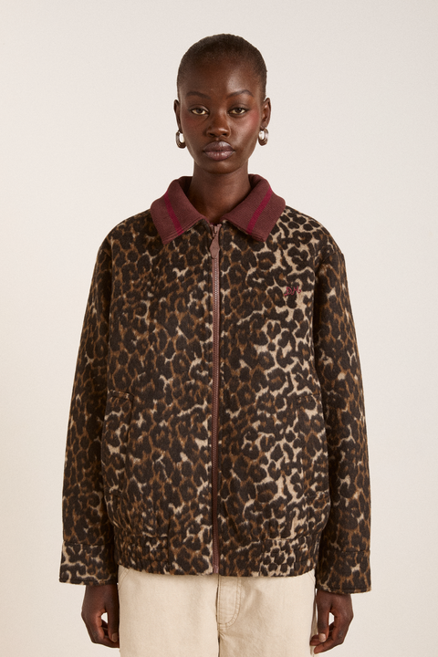 Pixie Bomber Jacket - Leopard