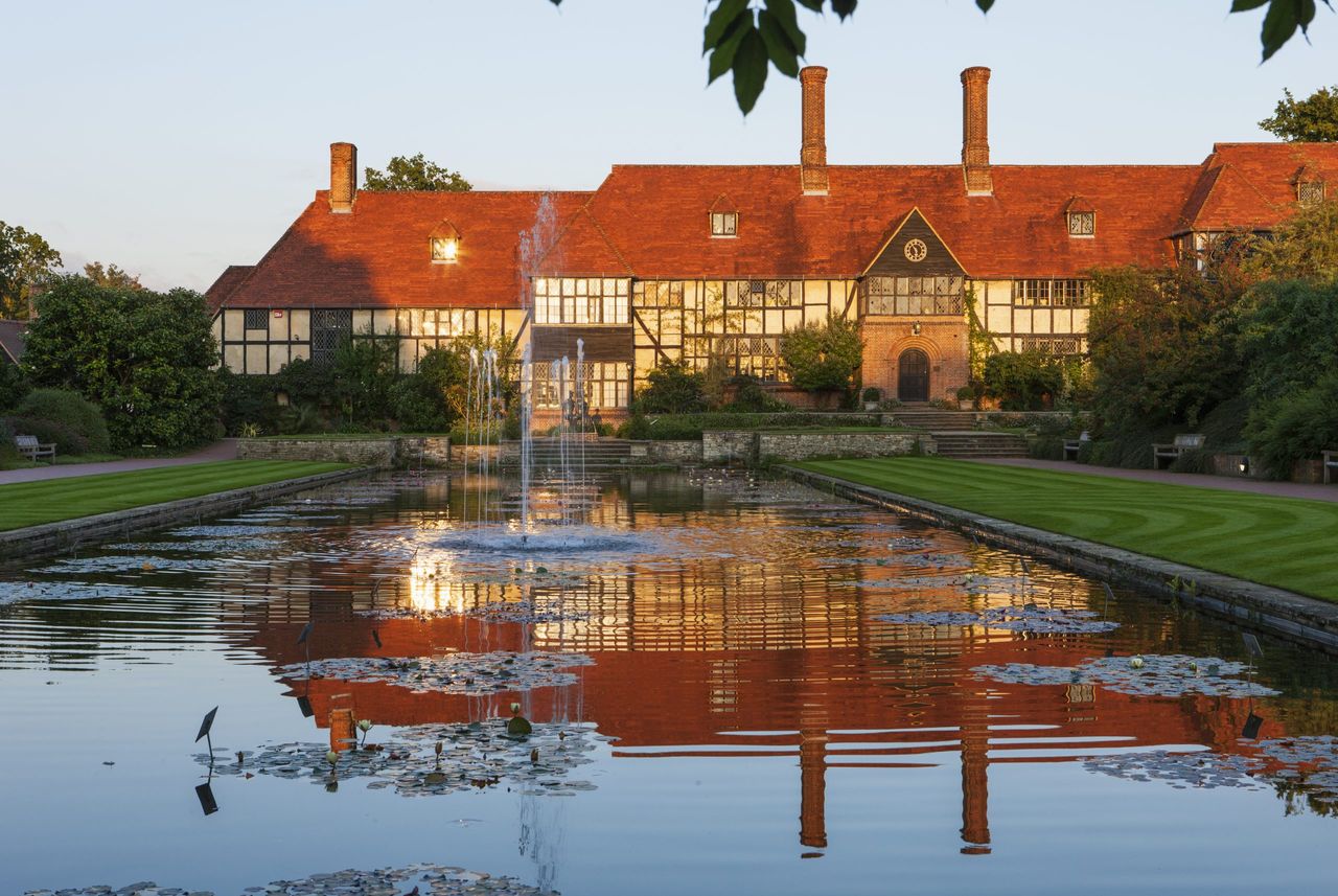 Not a bad spot for a headquarters: The main building at RHS Wisley in Surrey.