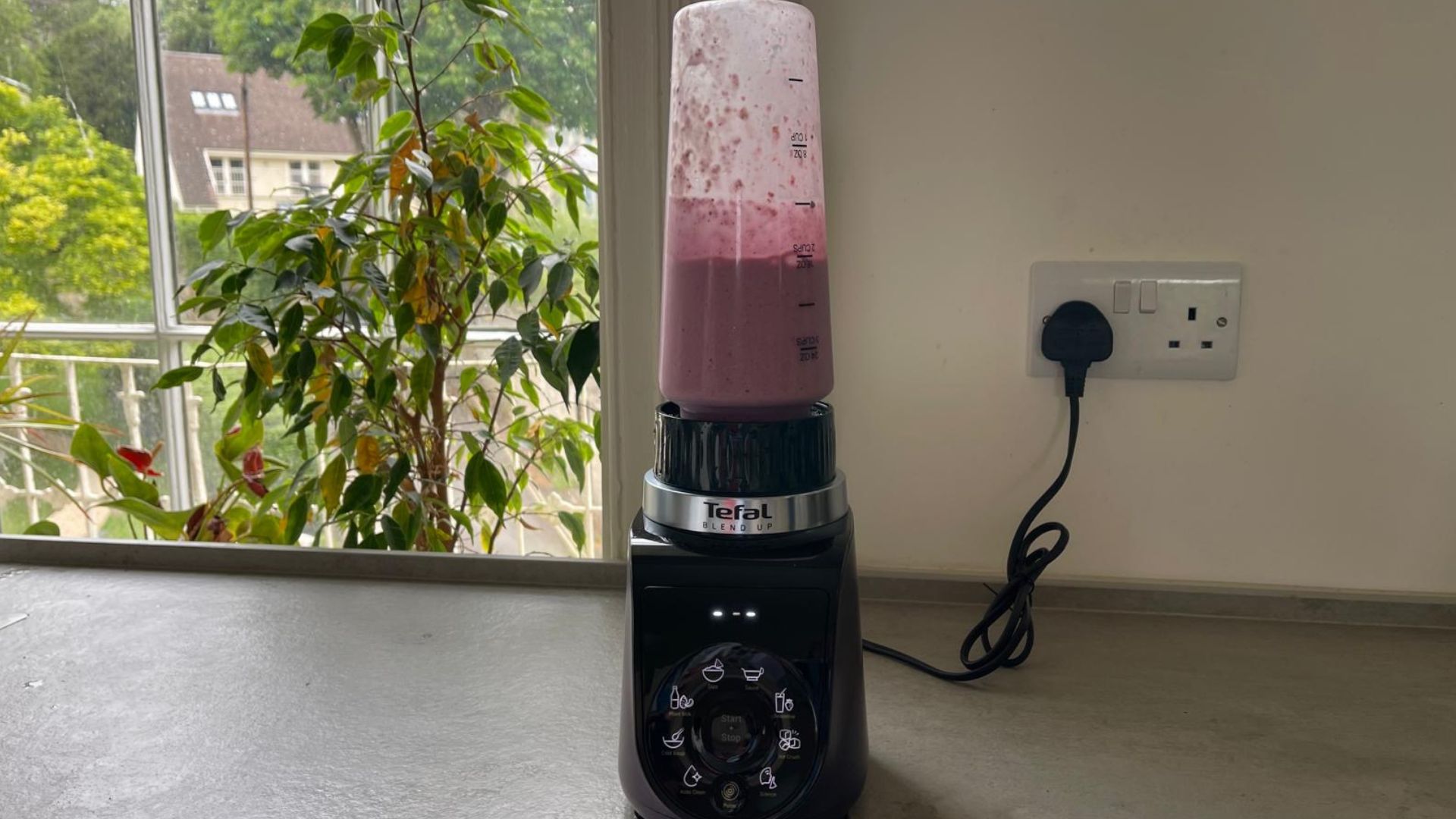 Smoothie made in the Tefal Blend Up Bullet Blender