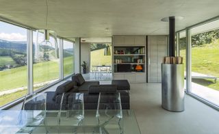 The home's minimalist interior