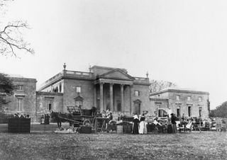 National Trust Stourhead East Front of after the 1902 fire