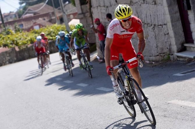 Christophe Le M&eacute;vel (Cofidis) attacks