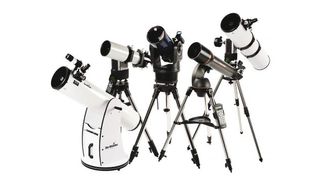 Best telescopes for stargazing on white background
