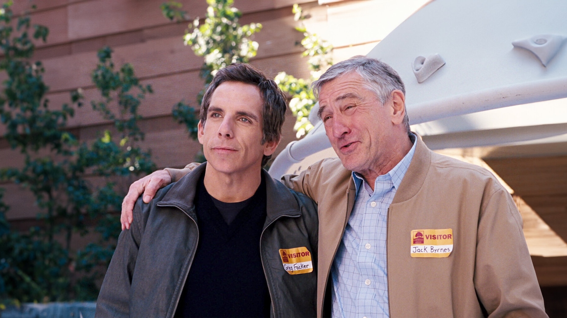 Ben Stiller and Robert De Niro embracing in Little Fockers 