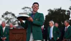 Rory McIlroy holds The Masters trophy