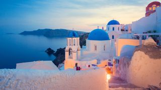 buildings in Santorini