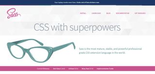 Sass website screenshot