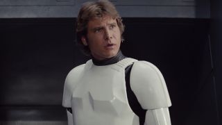 Han Solo as a Stormtrooperin the Death Star