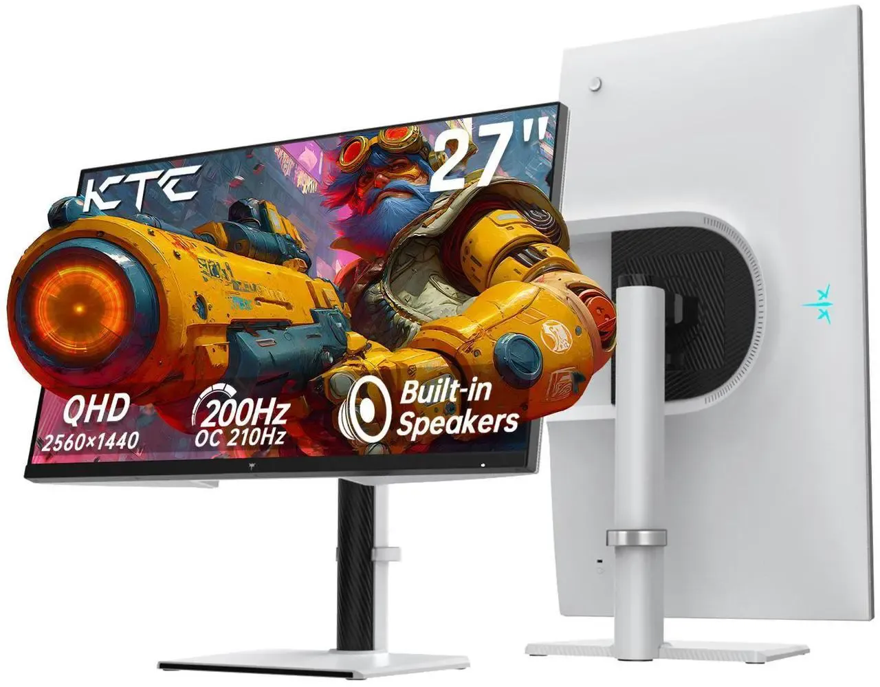 KTC 27-inch 210Hz gaming and 15.6-inch portable monitors discounted up to 24 percent at Newegg