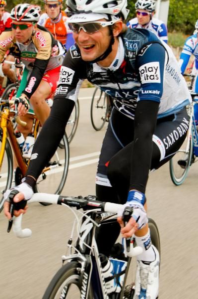 Frank Schleck (Team Saxo Bank) enjoying today's stage.