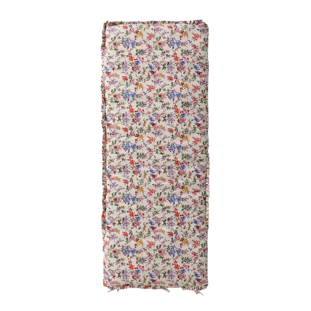 Anthropologie, Cotton Printed Ruffle Sofa Topper