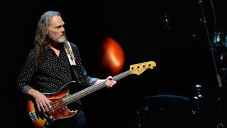 Timothy B. Schmit of the Eagles performs during SiriusXM presents the Eagles in their first ever concert at the Grand Ole Opry House on October 29, 2017 in Nashville, Tennessee.