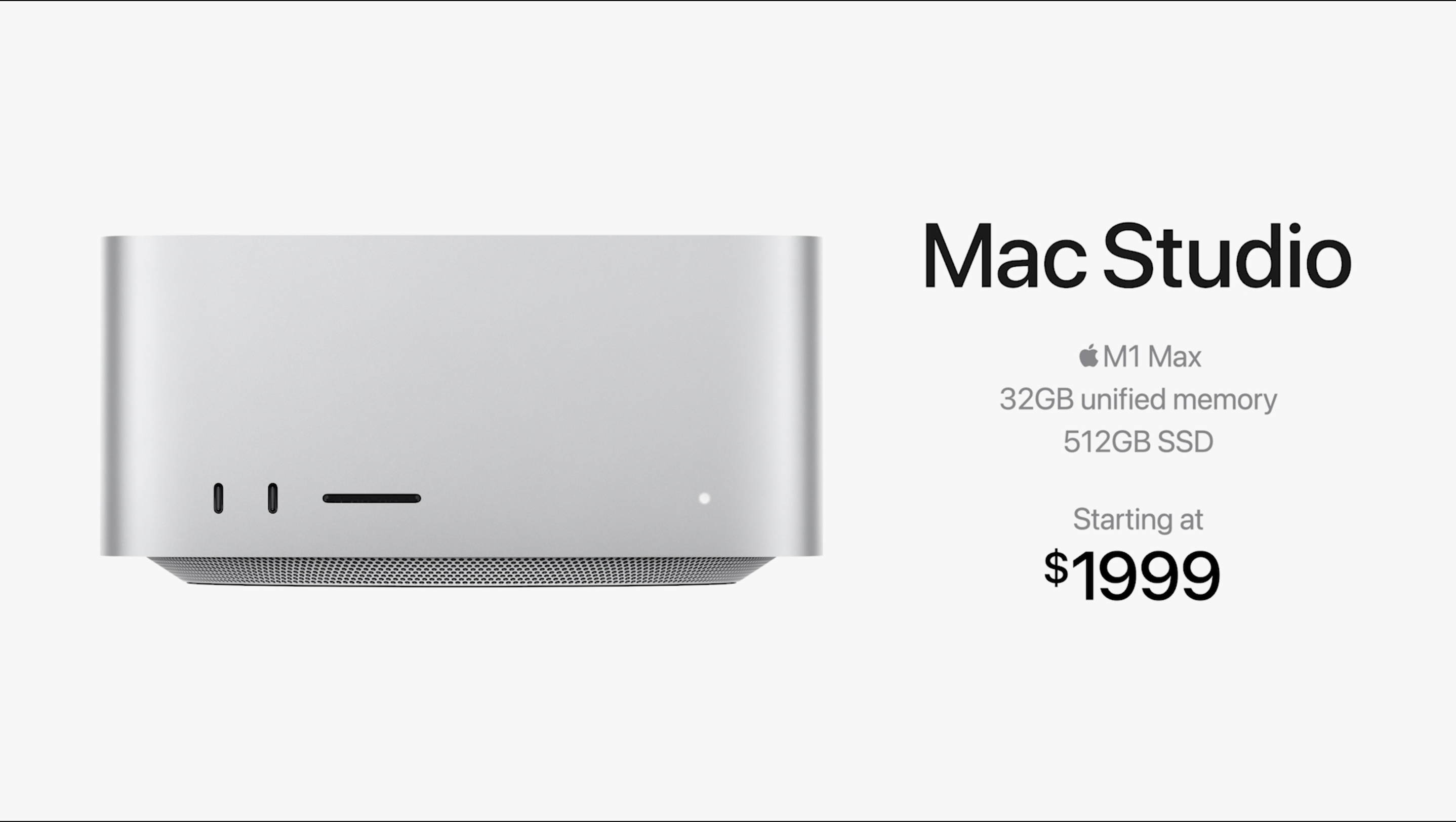 Mac Studio pricing reveal