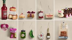 Collection of eight new marks and spencer novelty decorations