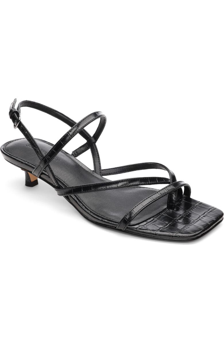Energy Croc Embossed Kitten Heel Sandal