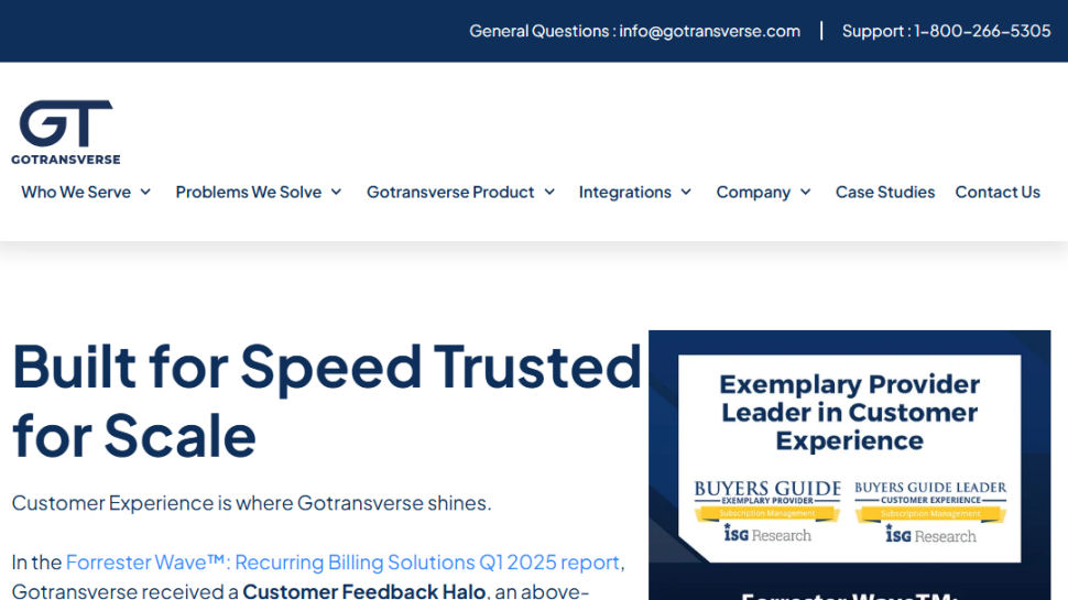 Gotransverse website screenshot (February 2026)