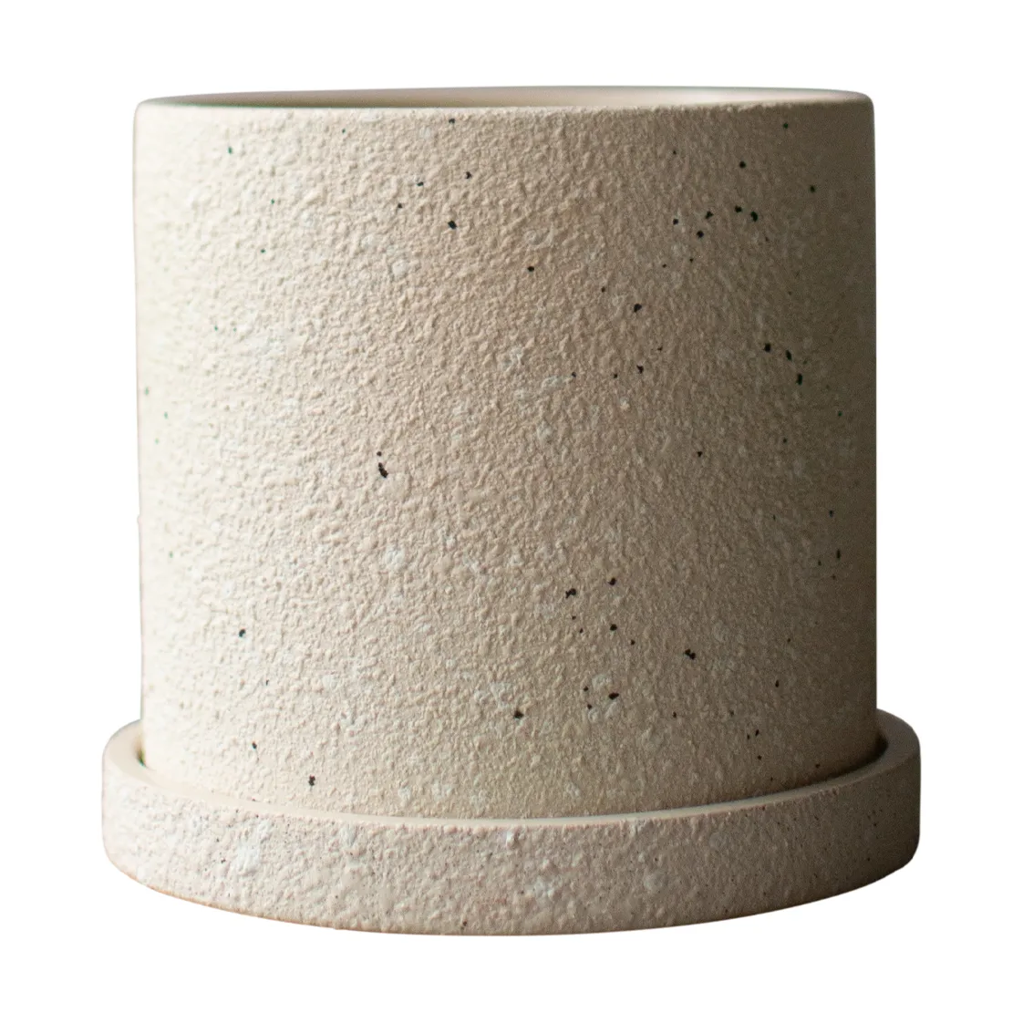 DBKD, Grow Flower Pot &amp;Oslash;13 Cm With Saucer, Creme Structure