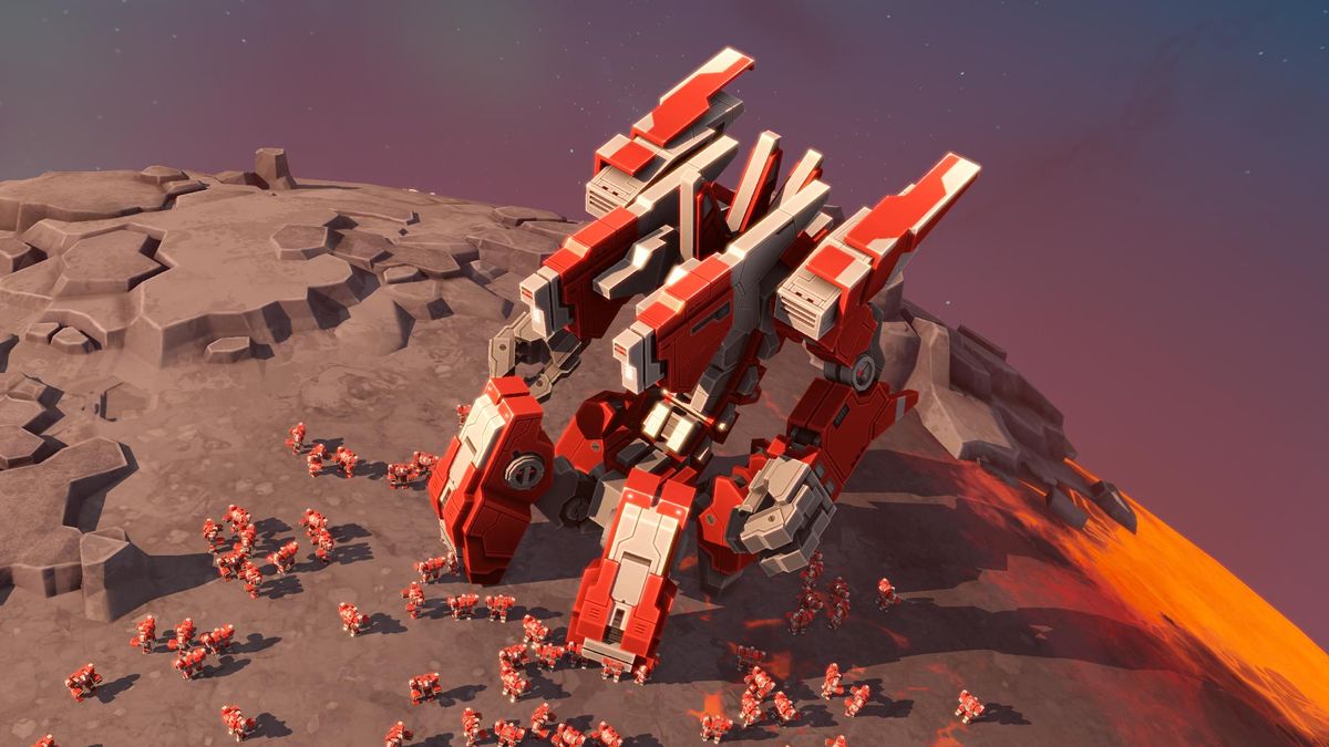 A titan, one of Planetary Annihilation&#039;s experimental giant robots