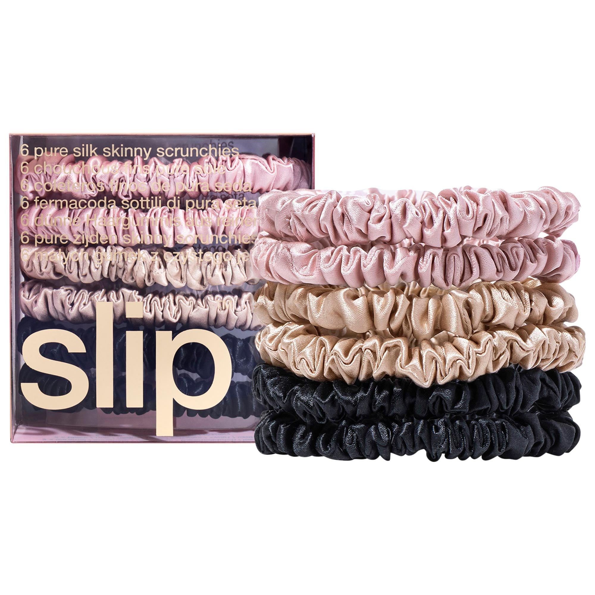Small Slipsilk™ Scrunchies - 6 Pack