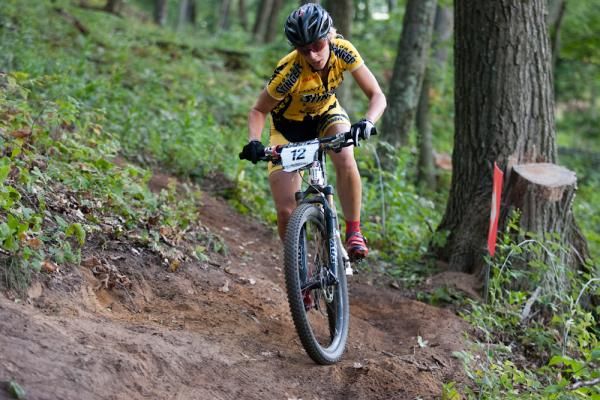 Wisconsin rider Abby Strigel (Honey Stinger Bontrager) wins the US Pro XCT Subaru Cup Super D