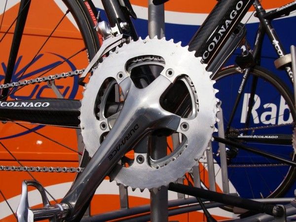 Rabobank's outer chainrings were clearly test mules