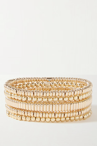 The Luxe Bunch Set of Five Gold-Tone Bracelets