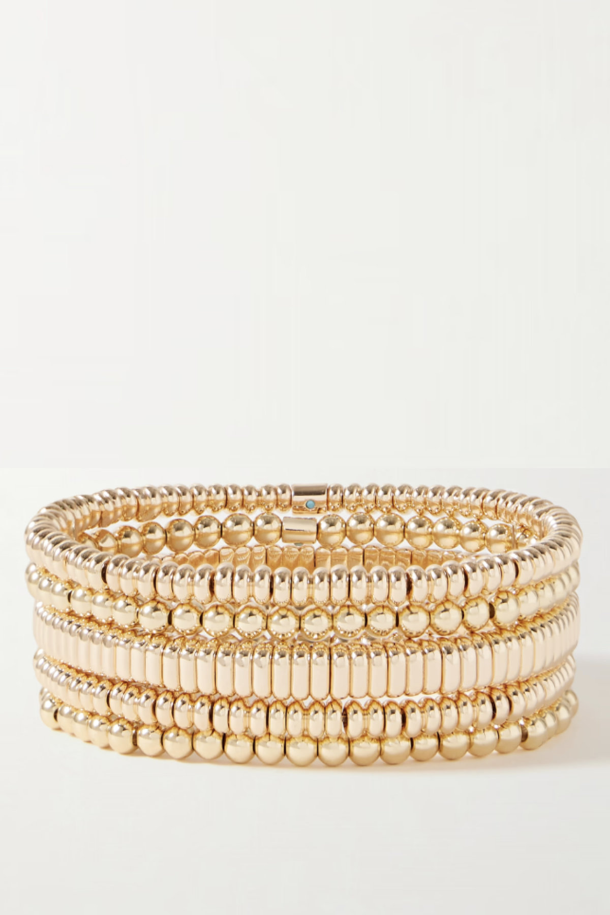 The Luxe Bunch Set of Five Gold-Tone Bracelets