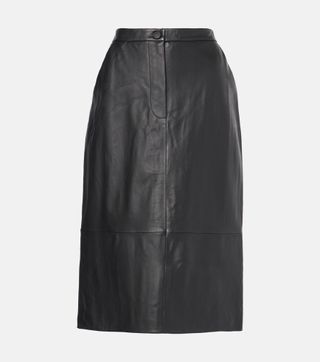 Leather Midi Skirt