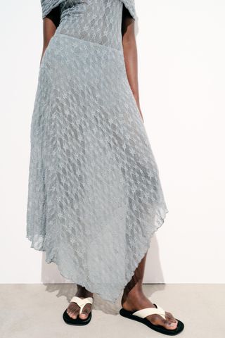 Asymmetric Lace Skirt