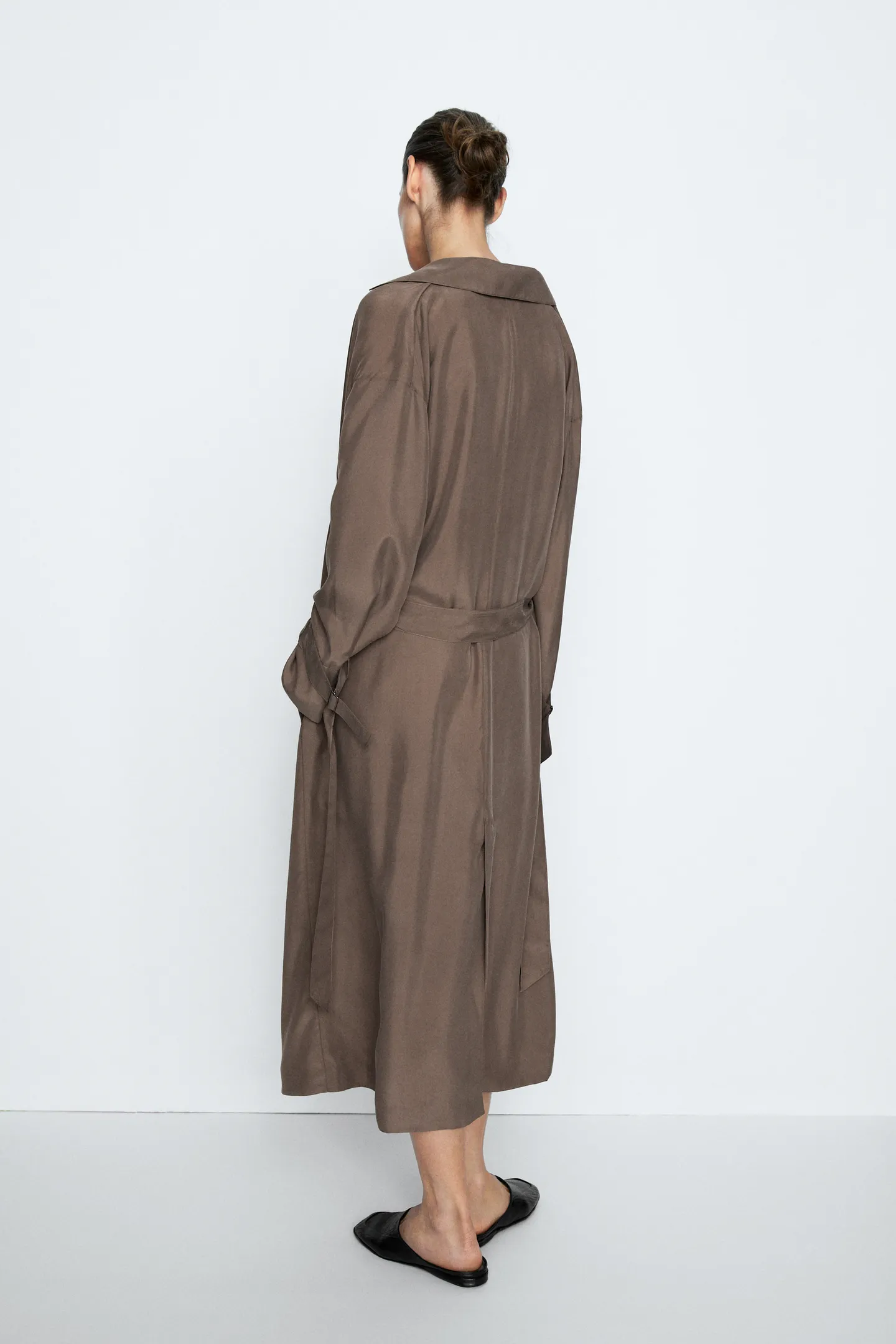 Massimo Dutti draped dress