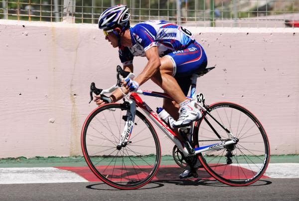 Alexandr Kolobnev (Katusha) looks ahead as he heads towards the finish