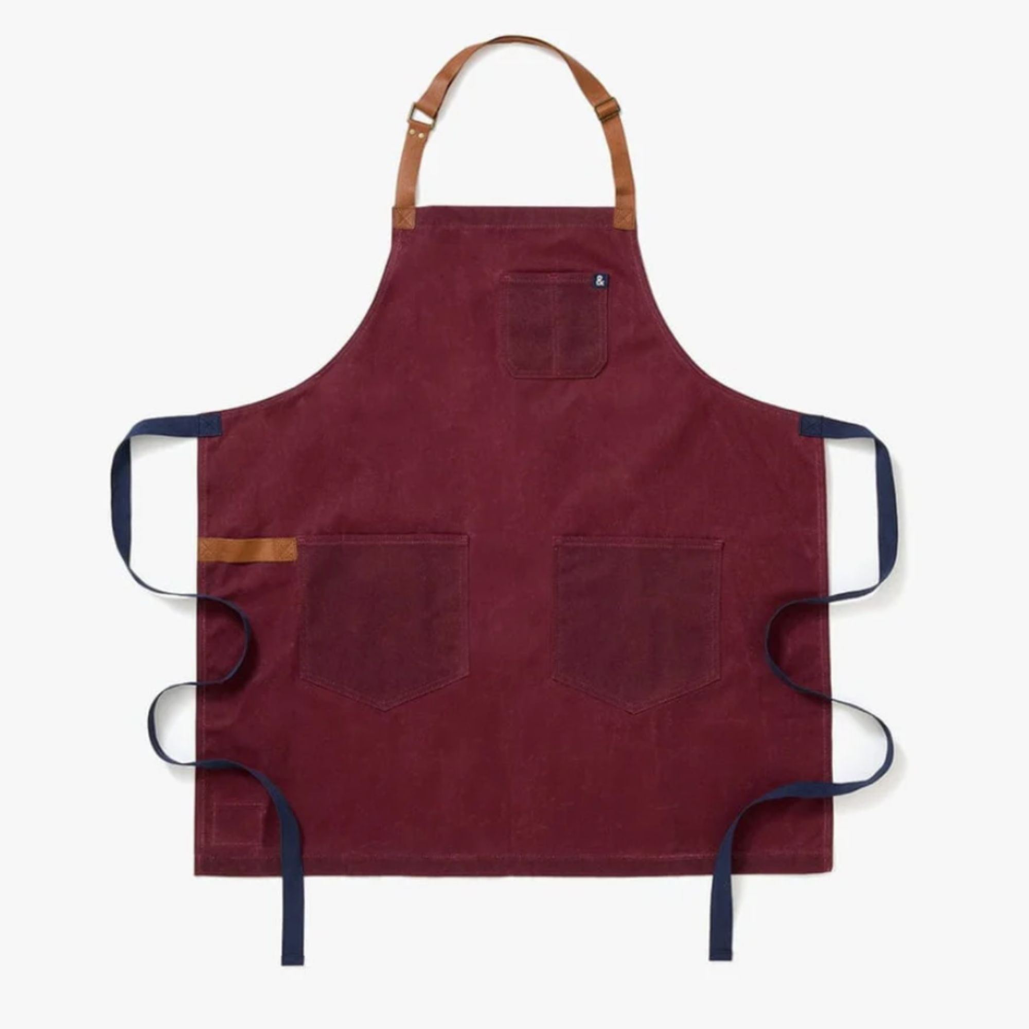 Burgundy grilling apron 