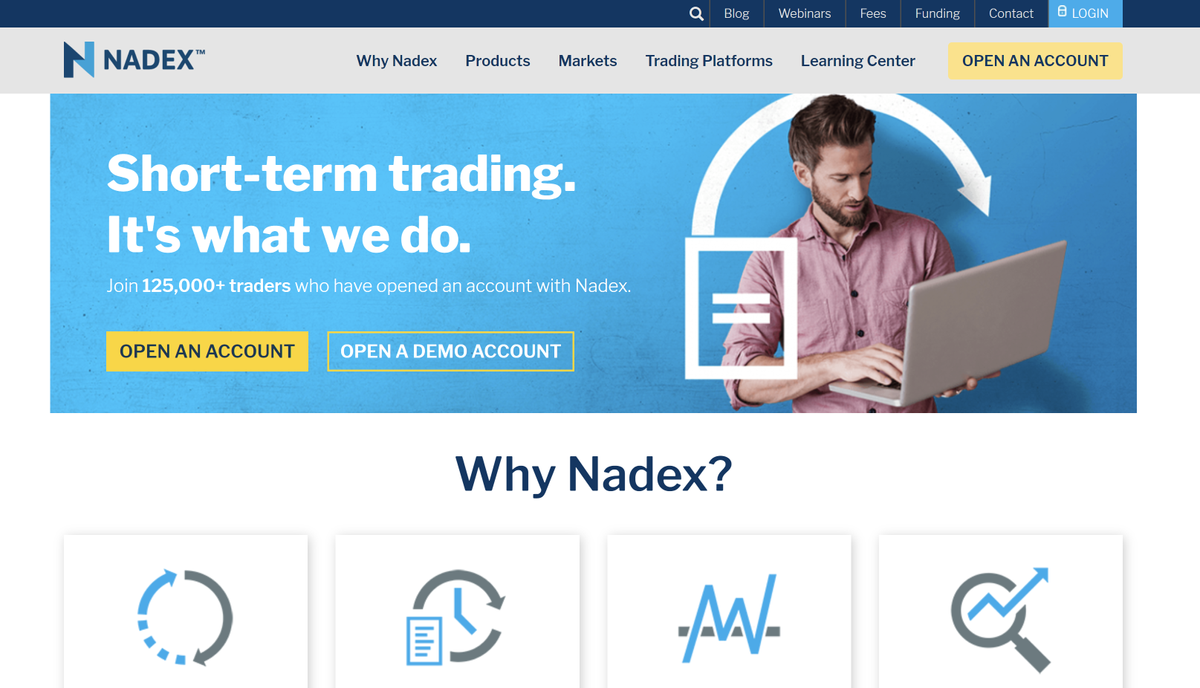 new nadex app