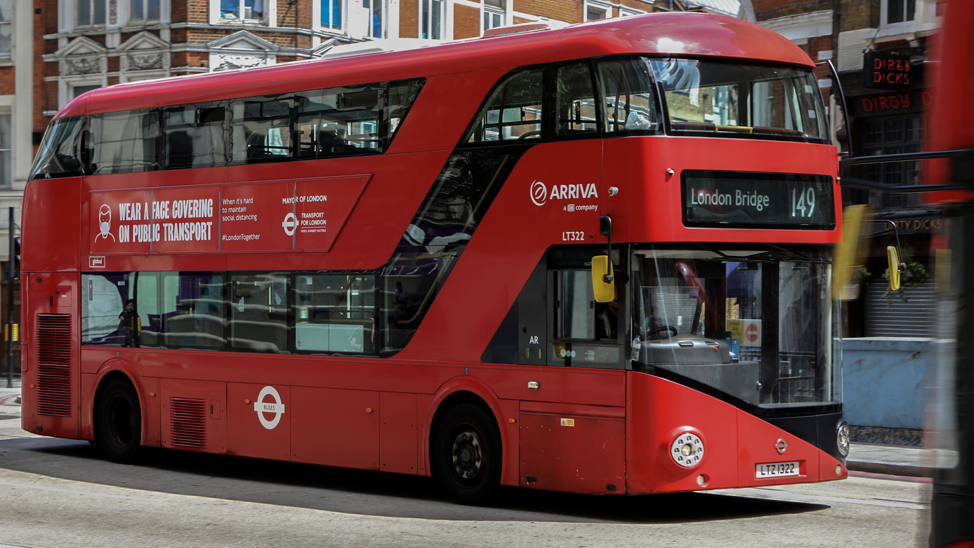 A photo of London bus.