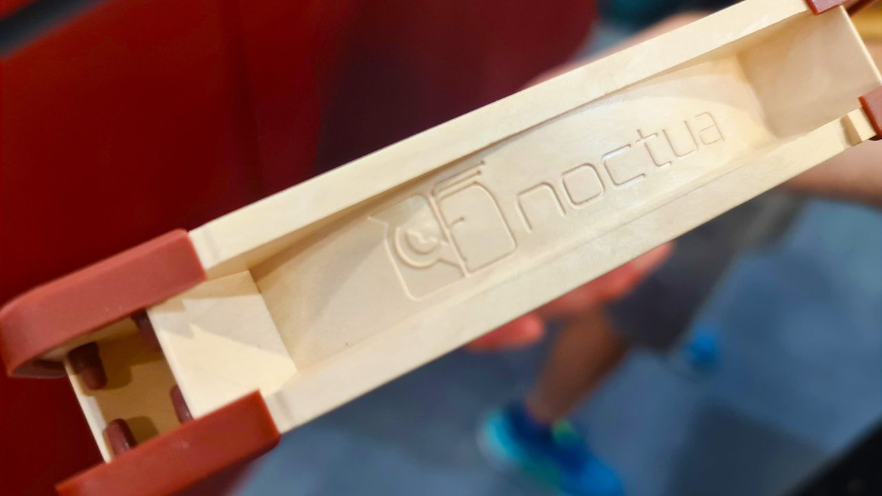 Noctua's next-gen 140mm fan on display at Computex.