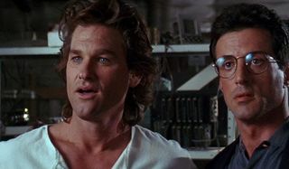 Kurt Russell as Gabe Cash and Sylvester Stallone as Ray Tango in Tango and Cash
