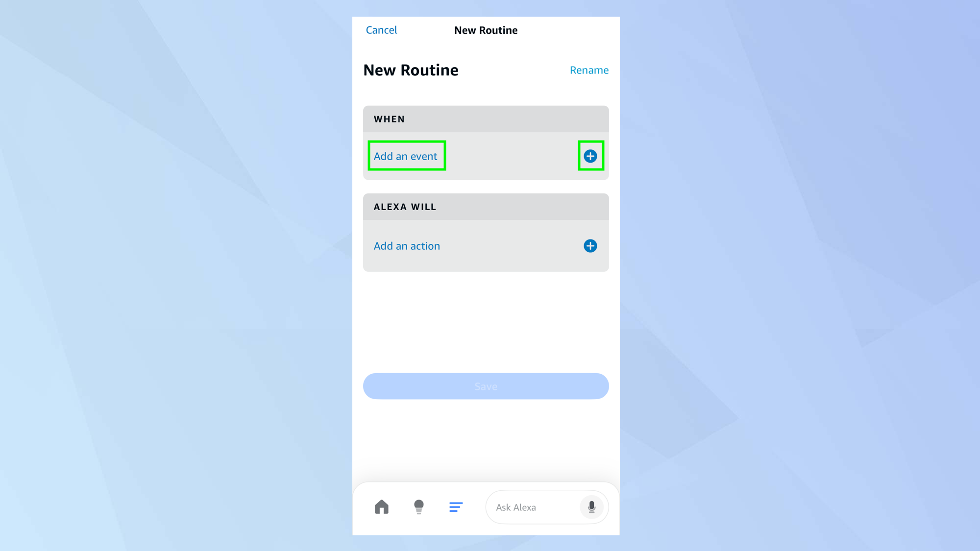 Create Alexa routines triggered by your Ring device