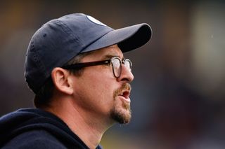 Joey Barton the head coach / manager of Bristol Rovers during the Sky Bet League One match between Shrewsbury Town and Bristol Rovers at The Croud Meadow on September 16, 2023 in Shrewsbury, England.