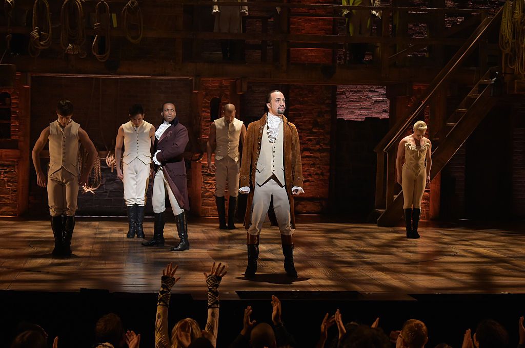 Leslie Odom, Jr. and Lin-Manuel Miranda.