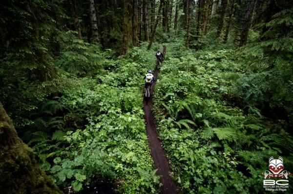 Riders on Lost Frog trail.