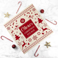 Personalised Festive Scandi Print Christmas Eve Box | £19.79, Etsy