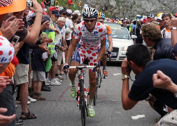 Franco Pellizotti (Liquigas) finished 59th on the day, but was active in the early break to add to his mountains classification lead.
