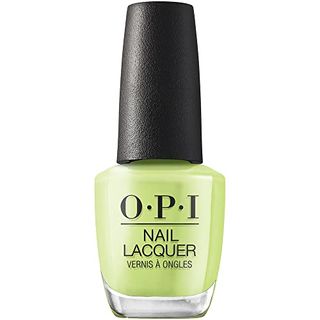 Opi Nail Lacquer, Opaque & Vibrant Crème Finish Green Nail Polish, Up to 7 Days of Wear, Chip Resistant & Fast Drying, Summer 2023 Collection, Summer Make the Rules, Summer​ Monday-Fridays, 0.5 Fl Oz