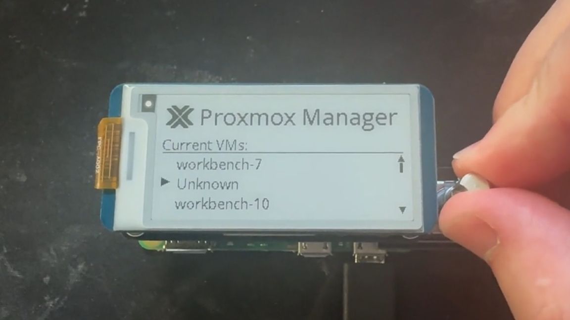 ProxTag makes managing virtual Proxmox environments easy with a Raspberry Pi