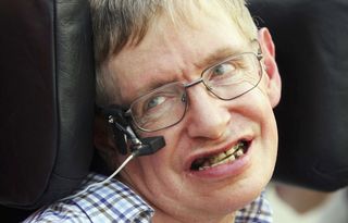 Cosmologist Stephen Hawking visits the Temple of Heaven on June 18, 2006, in Beijing, China. 