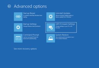 Windows 10 enter BIOS option