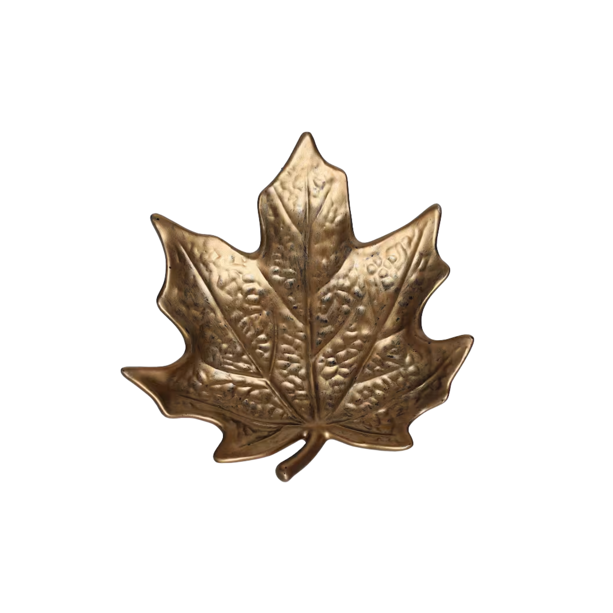 a leaf-shaped trinket dish