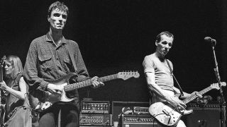 Talking Heads with Adrian Belew in 1980